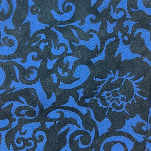 NWT ROMEO & JULIET COUTURE Skinny Navy Scroll Velvet Pants Pockets RJ29169 Sz 24 - Picture 10 of 14